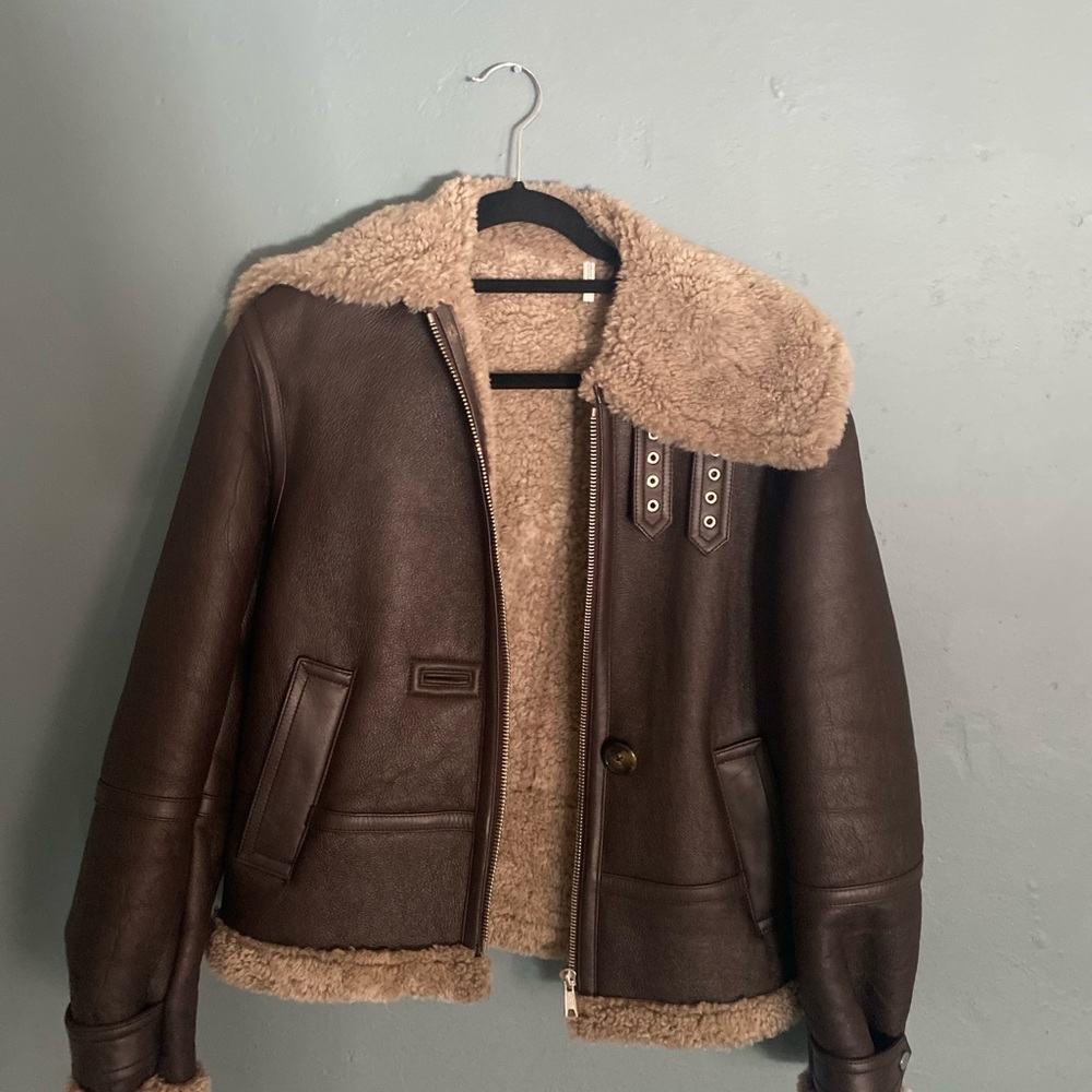 Helmut Lang Aviator Shearling Jacket - image 3